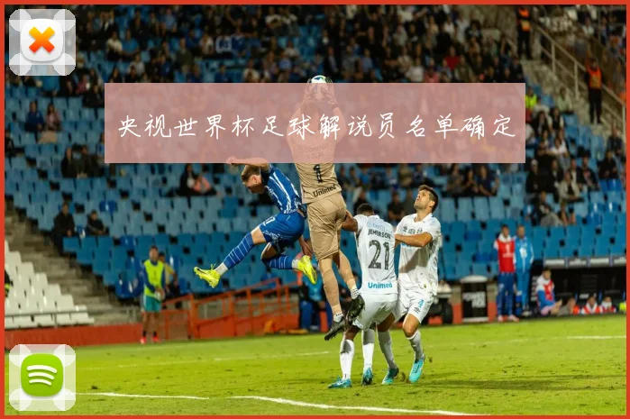 央视世界杯足球解说员名单确定