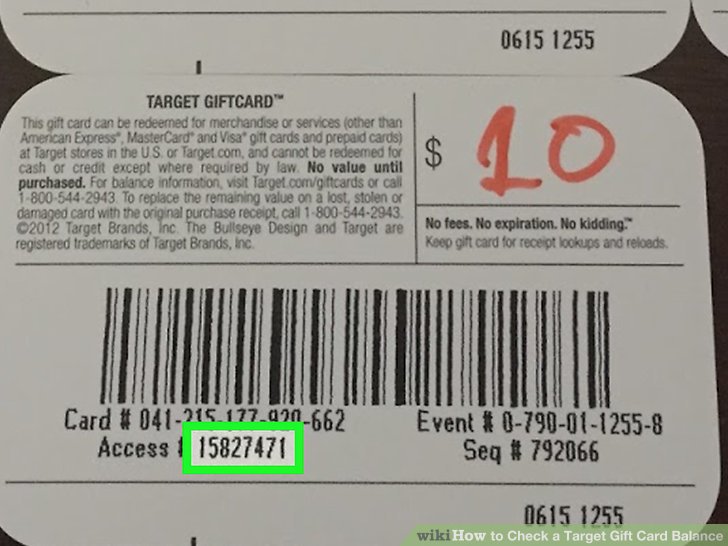 How To Check Target Gift Card Balance