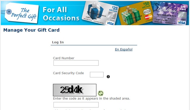 Check Your Prepaid Gift Card Balance at mygiftcardsite
